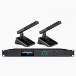 LAX UM-M120F 一拖二無(wú)線雙振膜會(huì)議話筒