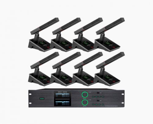 LAX UM-M180F 一拖八無線雙振膜會議話筒