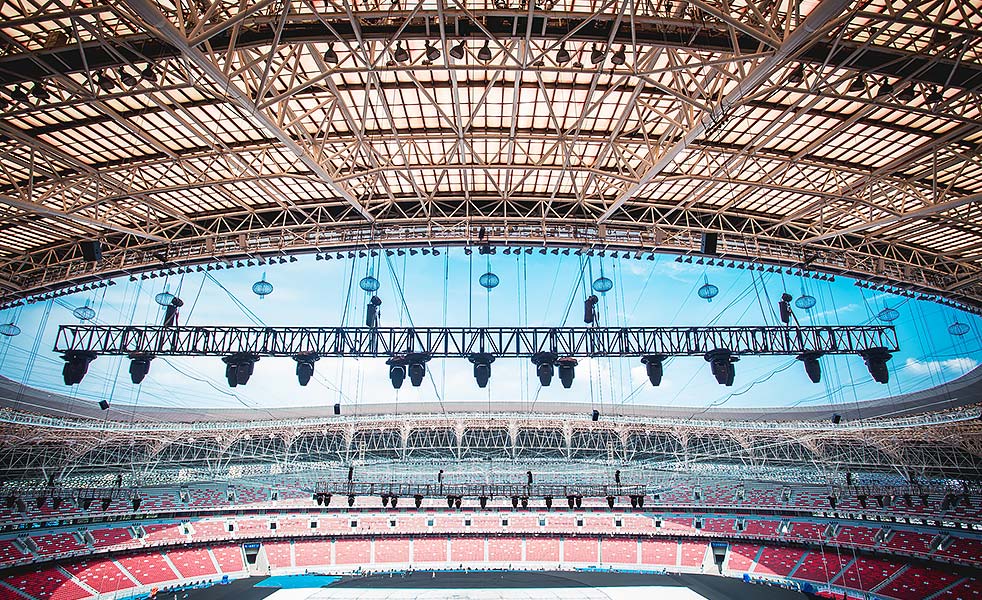 第二屆全國青年運動會開、閉幕式擴(kuò)聲系統(tǒng)